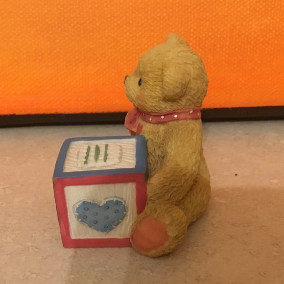 Cherished Teddies Bear with ABC “M” Block - Picture 3 of 8